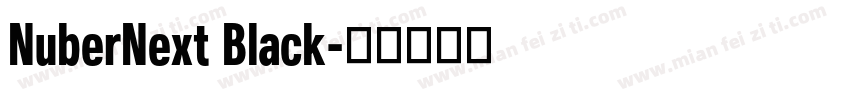 NuberNext Black字体转换